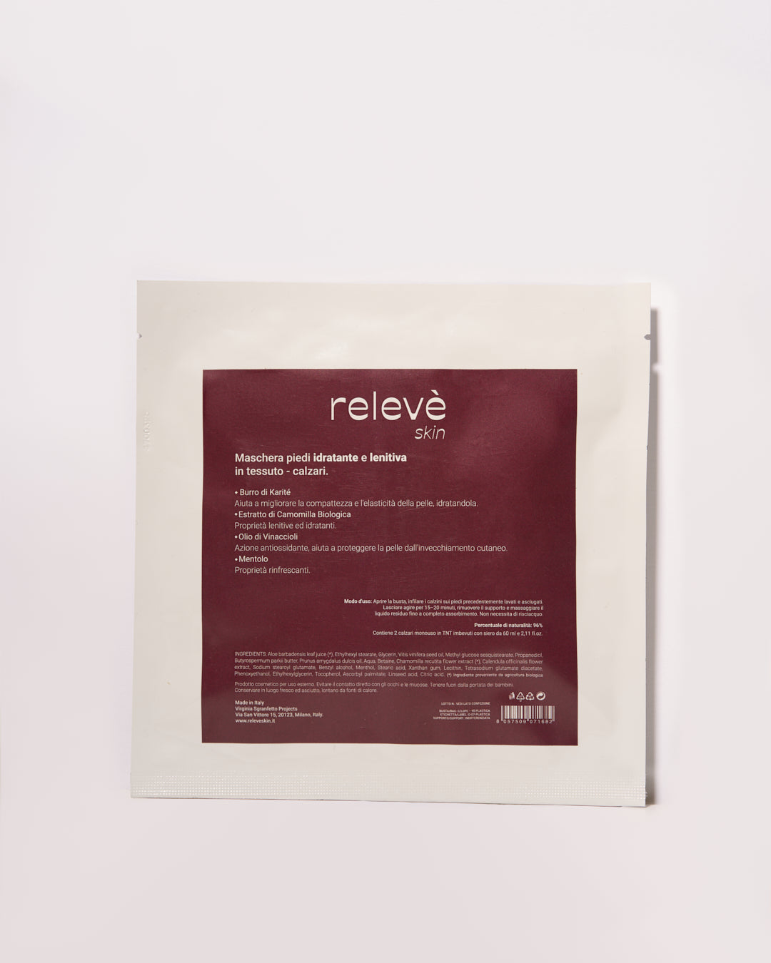 Relevè Foot Recovery Mask - Maschera piedi idratante e lenitiva - Calzari in tessuto